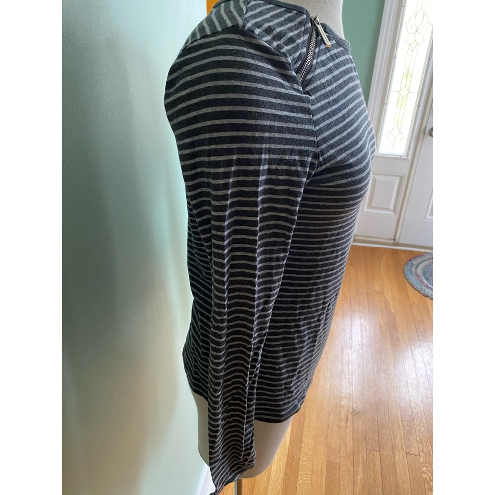 Michael Kors Grey Striped Shirt - Picture 7 of 10